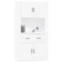 Aparador alto madera contrachapada blanco de , Aparadores - Ref: Foro24-3185367, Precio: 166,36 €, Descuento: %