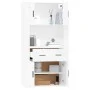 Aparador alto madera contrachapada blanco de , Aparadores - Ref: Foro24-3185367, Precio: 166,36 €, Descuento: %