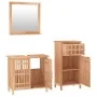 3-teiliges Badezimmermöbel-Set aus massivem Walnussholz von , Badezimmermöbel - Ref: Foro24-3185784, Preis: 211,18 €, Rabatt: %
