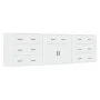 Sideboards 3 Stück weißes Sperrholz von , Sideboards - Ref: Foro24-3185423, Preis: 274,37 €, Rabatt: %