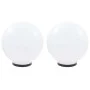 Set LED-Kugellampen 2 kugelförmige Stücke 40 cm PMMA von vidaXL, Außenbeleuchtung - Ref: Foro24-50657, Preis: 120,89 €, Rabat...