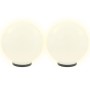 Set LED-Kugellampen 2 kugelförmige Stücke 40 cm PMMA von vidaXL, Außenbeleuchtung - Ref: Foro24-50657, Preis: 110,45 €, Rabat...
