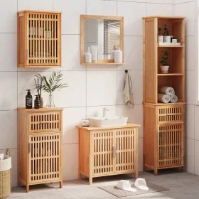 5-teiliges Badmöbelset aus massivem Walnussholz von , Badezimmermöbel - Ref: Foro24-3185786, Preis: 409,96 €, Rabatt: %