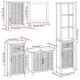 5-teiliges Badmöbelset aus massivem Walnussholz von , Badezimmermöbel - Ref: Foro24-3185786, Preis: 409,94 €, Rabatt: %