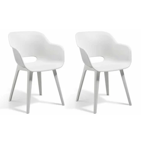 Keter Sillas de jardín Akola 2 unidades blanco de , Sillas de jardín - Ref: Foro24-422806, Precio: 117,27 €, Descuento: %