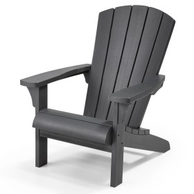 Keter Adirondack Chair Troy graphite color by , Garden chairs - Ref: Foro24-428406, Price: 154,82 €, Discount: %