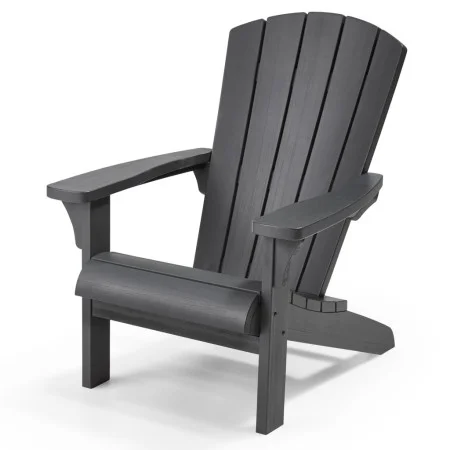 Keter Adirondack Chair Troy graphite color by , Garden chairs - Ref: Foro24-428406, Price: 154,82 €, Discount: %