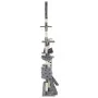 Rascador para gatos con poste de sisal 230-250 cm huellas gris de vidaXL, Mobiliario para gatos - Ref: Foro24-170618, Precio:...