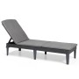 Keter Lounger with cushion Jaipur graphite by , Loungers - Ref: Foro24-432693, Price: 123,06 €, Discount: %
