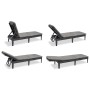Keter Lounger with cushion Jaipur graphite by , Loungers - Ref: Foro24-432693, Price: 123,06 €, Discount: %