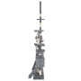 Katzenkratzbaum mit Sisalstamm 230-250 cm, graue Fußabdrücke von vidaXL, Katzenmöbel - Ref: Foro24-170618, Preis: 153,27 €, R...
