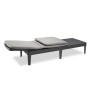 Keter Lounger with cushion Jaipur graphite by , Loungers - Ref: Foro24-432693, Price: 123,06 €, Discount: %