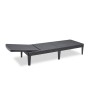 Keter Lounger with cushion Jaipur graphite by , Loungers - Ref: Foro24-432693, Price: 123,06 €, Discount: %