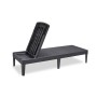 Keter Lounger with cushion Jaipur graphite by , Loungers - Ref: Foro24-432693, Price: 123,06 €, Discount: %