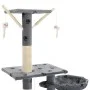Rascador para gatos con poste de sisal 230-250 cm huellas gris de vidaXL, Mobiliario para gatos - Ref: Foro24-170618, Precio:...