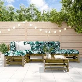 Garden furniture set 6 pieces impregnated pine wood by , Garden sets - Ref: Foro24-3186332, Price: 324,39 €, Discount: %