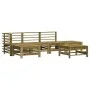 Garden furniture set 6 pieces impregnated pine wood by , Garden sets - Ref: Foro24-3186332, Price: 324,39 €, Discount: %