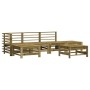 Gartenmöbel-Set 6-teilig aus imprägniertem Kiefernholz von , Gartensets - Ref: Foro24-3186332, Preis: 328,79 €, Rabatt: %