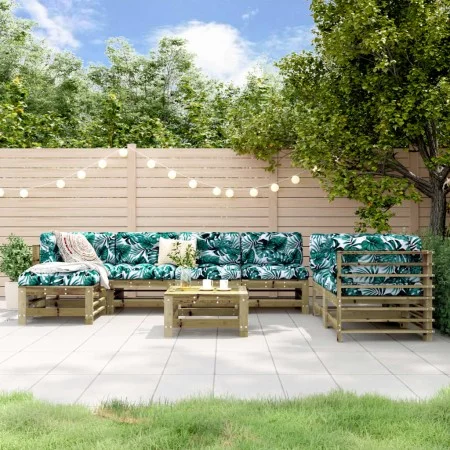 Garden furniture set 8 pieces impregnated pine wood by , Garden sets - Ref: Foro24-3186584, Price: 467,85 €, Discount: %