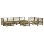 Garden furniture set 8 pieces impregnated pine wood by , Garden sets - Ref: Foro24-3186584, Price: 467,85 €, Discount: %