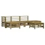 Garden furniture set 6 pieces impregnated pine wood by , Garden sets - Ref: Foro24-3186339, Price: 330,22 €, Discount: %