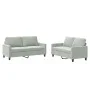 Sofa set with cushions 2 pieces light gray velvet by , Sofas - Ref: Foro24-3201496, Price: 386,92 €, Discount: %