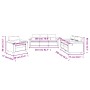 Sofagarnitur mit Kissen, 3-teilig, cremefarbener Mikrofaserstoff von , Sofas - Ref: Foro24-3202294, Preis: 757,98 €, Rabatt: %