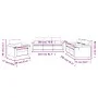 Sofagarnitur mit Kissen, 3-teilig, cremefarbener Mikrofaserstoff von , Sofas - Ref: Foro24-3202294, Preis: 745,17 €, Rabatt: %