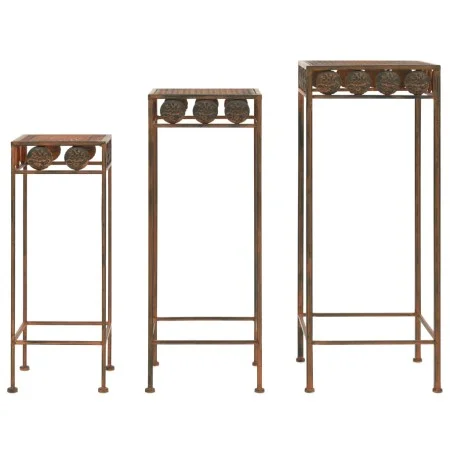 Set mit 3 Pflanzenstützen aus rostigem Metall im Vintage-Stil von vidaXL, Topfständer - Ref: Foro24-245928, Preis: 89,08 €, R...