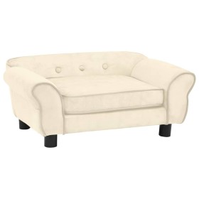 Cream plush dog sofa 72x45x30 cm by , Beds for dogs - Ref: Foro24-171042, Price: 102,31 €, Discount: %