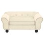 Cremefarbenes Hundesofa aus Plüsch, 72 x 45 x 30 cm von , Betten für Hunde - Ref: Foro24-171042, Preis: 102,31 €, Rabatt: %