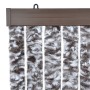 Brauner und beiger Chenille-Moskitonetzvorhang 90x200 cm von , Moskitonetze für Fenster - Ref: Foro24-315130, Preis: 59,17 €,...