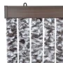 Brauner und beiger Chenille-Moskitonetzvorhang 90x200 cm von , Moskitonetze für Fenster - Ref: Foro24-315130, Preis: 62,22 €,...