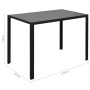 Juego de mesa de comedor de 7 piezas en blanco y negro en Conjuntos de muebles para cocinas y comedores | Comprar online en Foro
