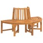 Halbrunde Baumbank aus massivem Eukalyptusholz Ø160 cm von , Gartenbänke - Ref: Foro24-319423, Preis: 225,42 €, Rabatt: %