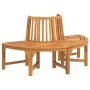 Semicircular tree bench solid eucalyptus wood Ø160 cm by , garden benches - Ref: Foro24-319423, Price: 219,17 €, Discount: %