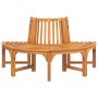 Halbrunde Baumbank aus massivem Eukalyptusholz Ø160 cm von , Gartenbänke - Ref: Foro24-319423, Preis: 225,42 €, Rabatt: %