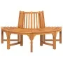 Semicircular tree bench solid eucalyptus wood Ø160 cm by , garden benches - Ref: Foro24-319423, Price: 219,17 €, Discount: %
