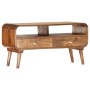 Mueble para TV de madera maciza de mango 90x35x47 cm en Muebles TV | Comprar online en Foro24