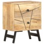 Mesita de noche de madera maciza de mango 40x30x50 cm en Mesitas de noche | Comprar online en Foro24
