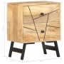 Mesita de noche de madera maciza de mango 40x30x50 cm en Mesitas de noche | Comprar online en Foro24