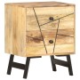 Mesita de noche de madera maciza de mango 40x30x50 cm en Mesitas de noche | Comprar online en Foro24