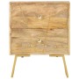 Mesita de noche de madera maciza de mango 40x30x50 cm en Mesitas de noche | Comprar online en Foro24