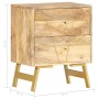 Mesita de noche de madera maciza de mango 40x30x50 cm en Mesitas de noche | Comprar online en Foro24