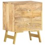 Mesita de noche de madera maciza de mango 40x30x50 cm en Mesitas de noche | Comprar online en Foro24