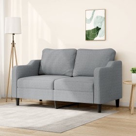 2 seater sofa in light gray fabric 140 cm by , Sofas - Ref: Foro24-359359, Price: 226,66 €, Discount: %