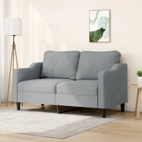 2 seater sofa in light gray fabric 140 cm by , Sofas - Ref: Foro24-359359, Price: 223,41 €, Discount: %