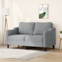 2 seater sofa in light gray fabric 140 cm by , Sofas - Ref: Foro24-359359, Price: 226,66 €, Discount: %