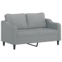 2-Sitzer-Sofa aus hellgrauem Stoff, 140 cm von , Sofas - Ref: Foro24-359359, Preis: 226,66 €, Rabatt: %