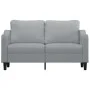 2 seater sofa in light gray fabric 140 cm by , Sofas - Ref: Foro24-359359, Price: 223,41 €, Discount: %